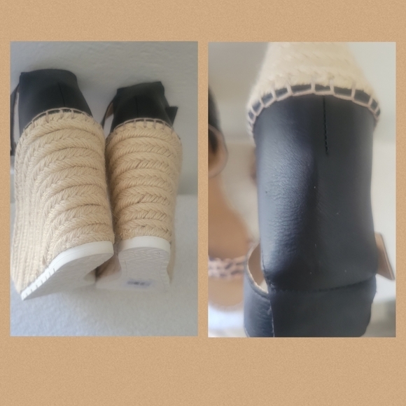 Leopard Print Faux Leather Wedge Sandals - Picture 4 of 7